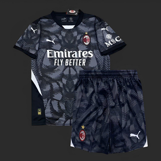 24/25 Kids AC Milan Black Goalkeeper Jersey