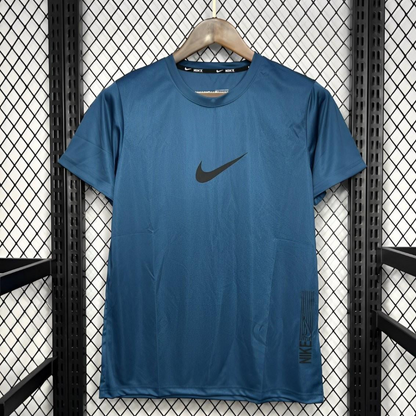 2024 Nike Ocean Blue Cotton T-shirt  #1032