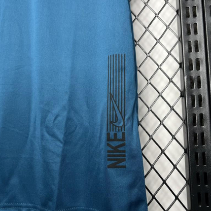 2024 Nike Ocean Blue Cotton T-shirt  #1032
