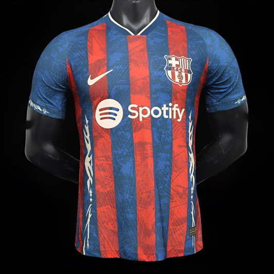 Player Version 24/25 Barcelona Red/Blue Special Jersey