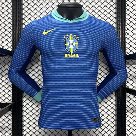 Player Version 2024 Brazil Away Blue Jersey