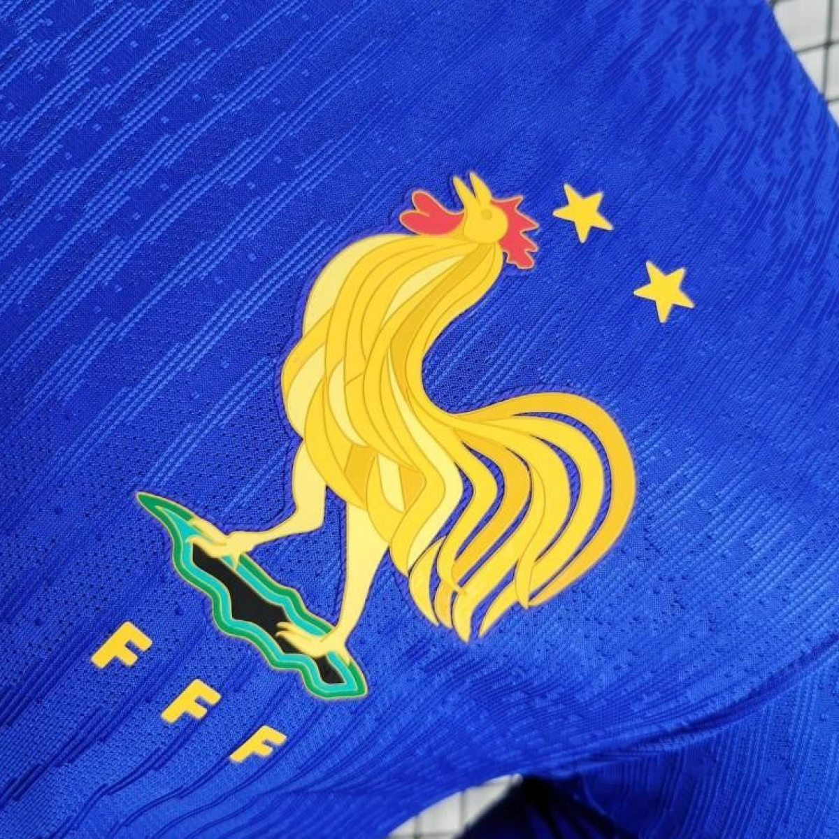 Player Version 2024 France Home Long Sleeve Jersey