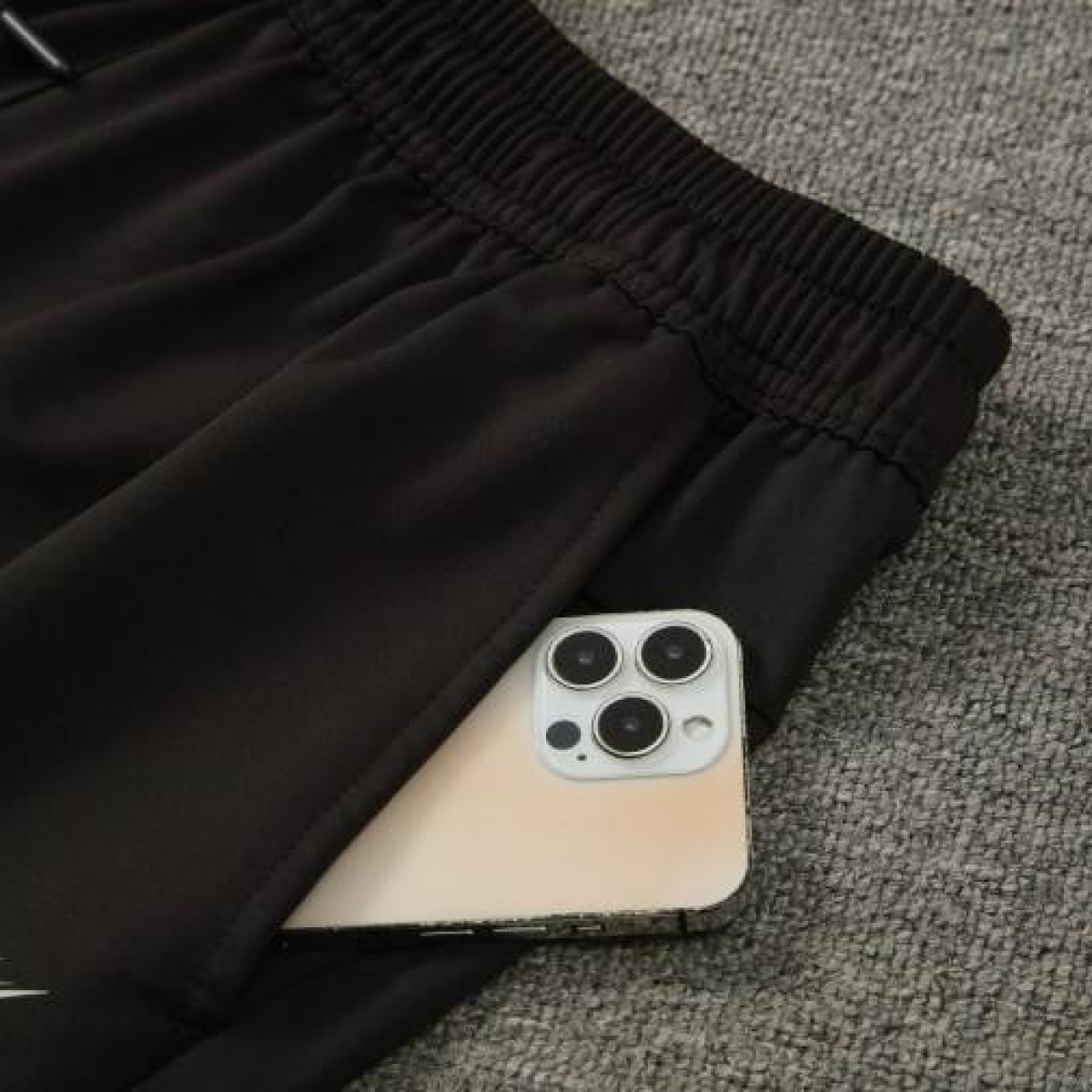 2024 Nike Black Cotton Short Sleeve Jersey+Shorts