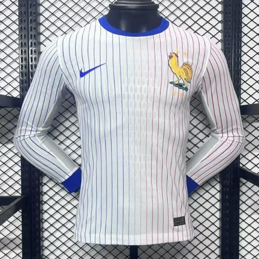 Player Version 2024 France Away Long Sleeve Jersey