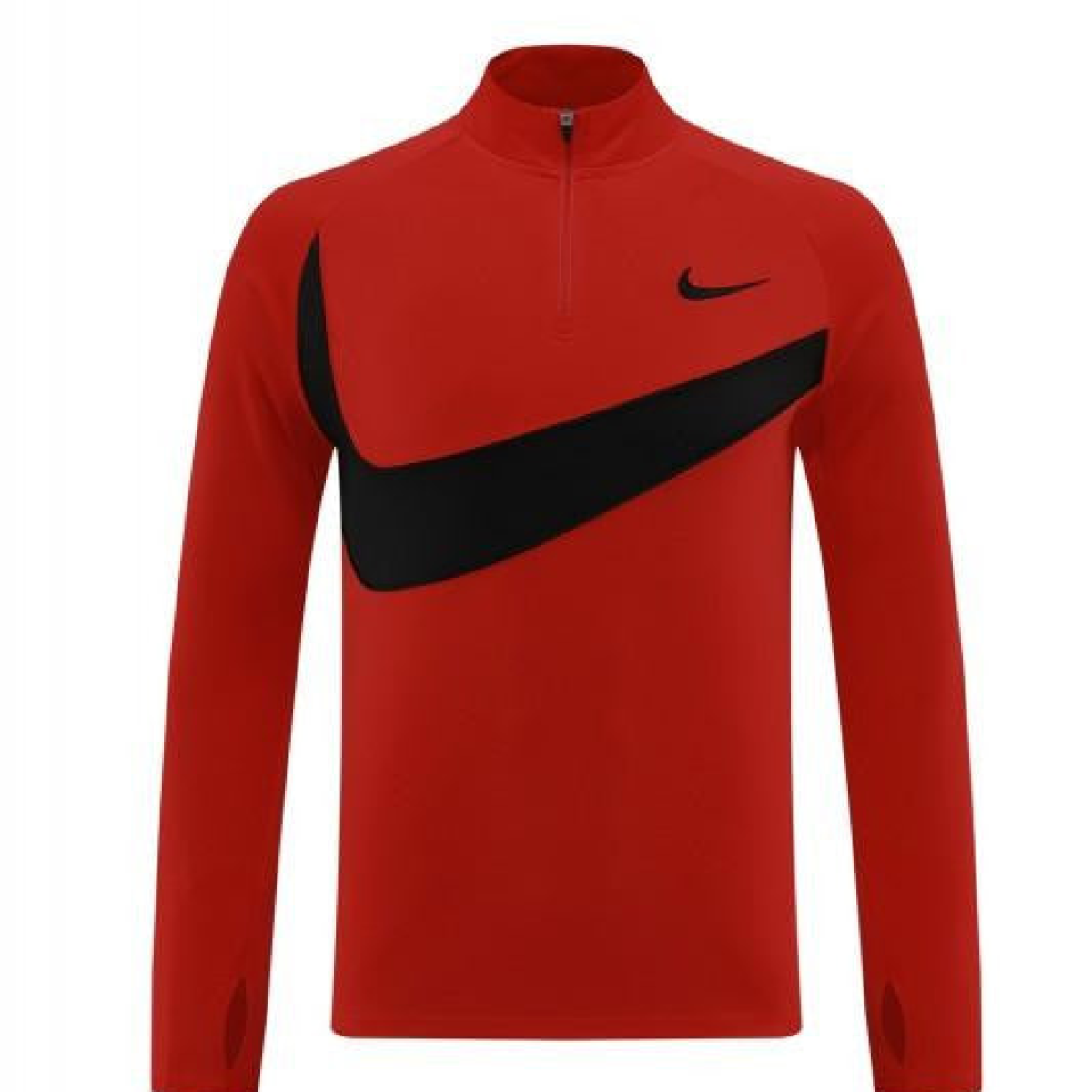 2024 Nike Red/Black Half Zipper Jacket+Pants