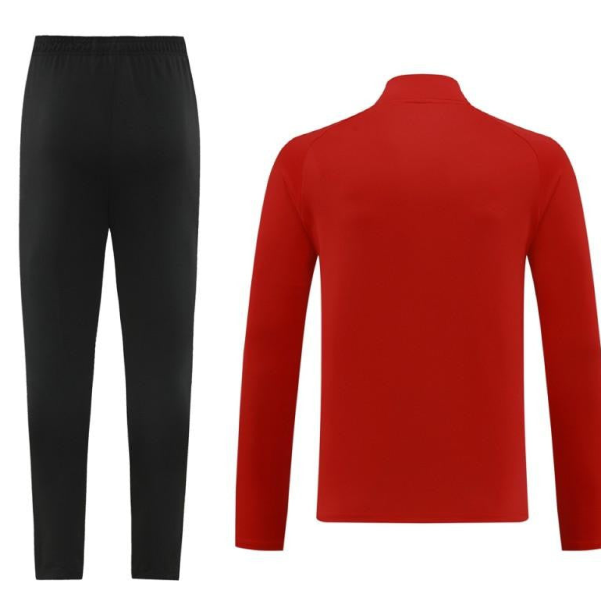 2024 Nike Red/Black Half Zipper Jacket+Pants