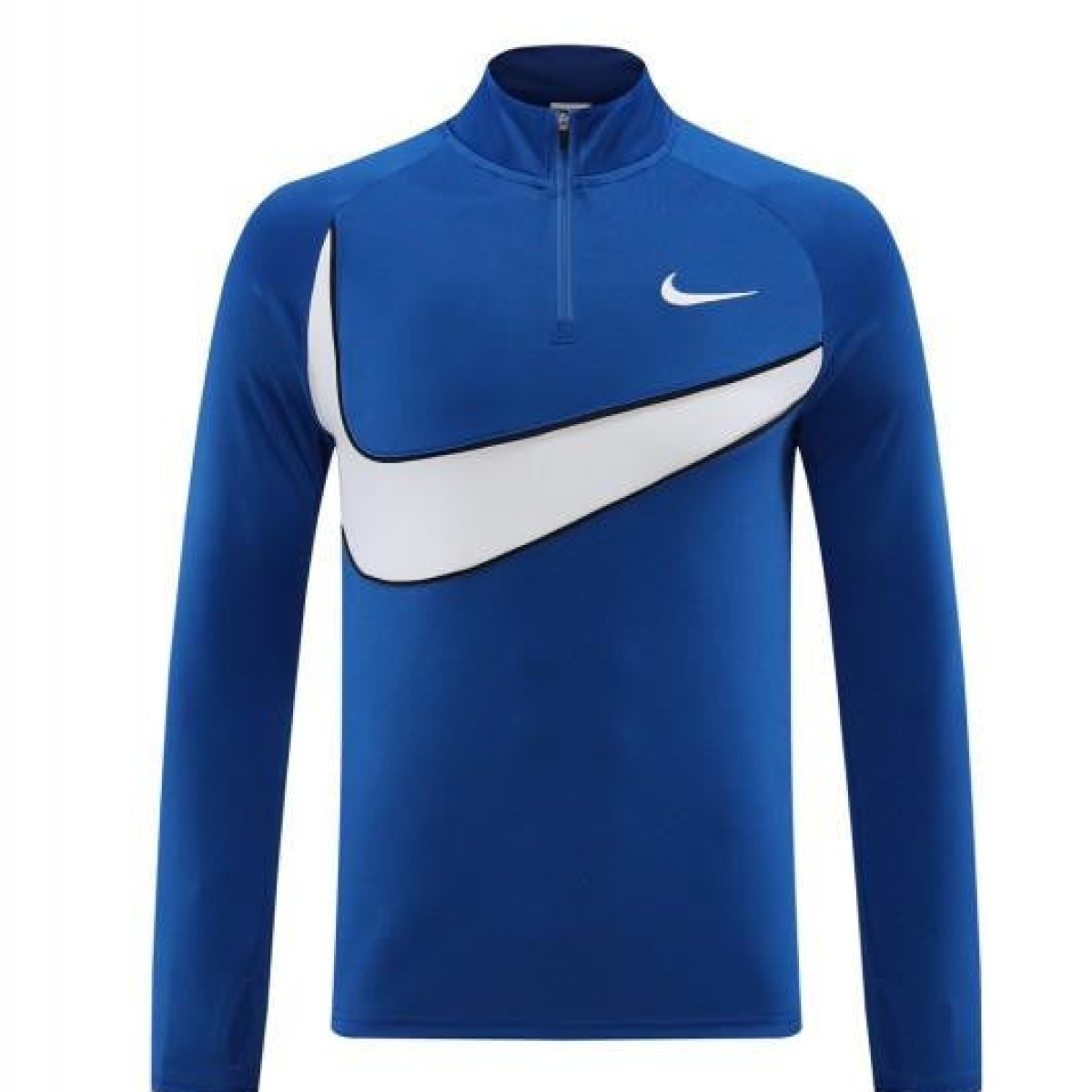 2024 Nike Blue/White Half Zipper Jacket+Pants