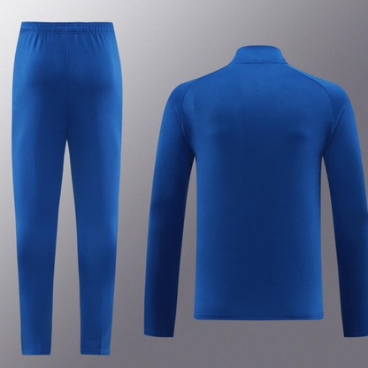 2024 Nike Blue/White Half Zipper Jacket+Pants