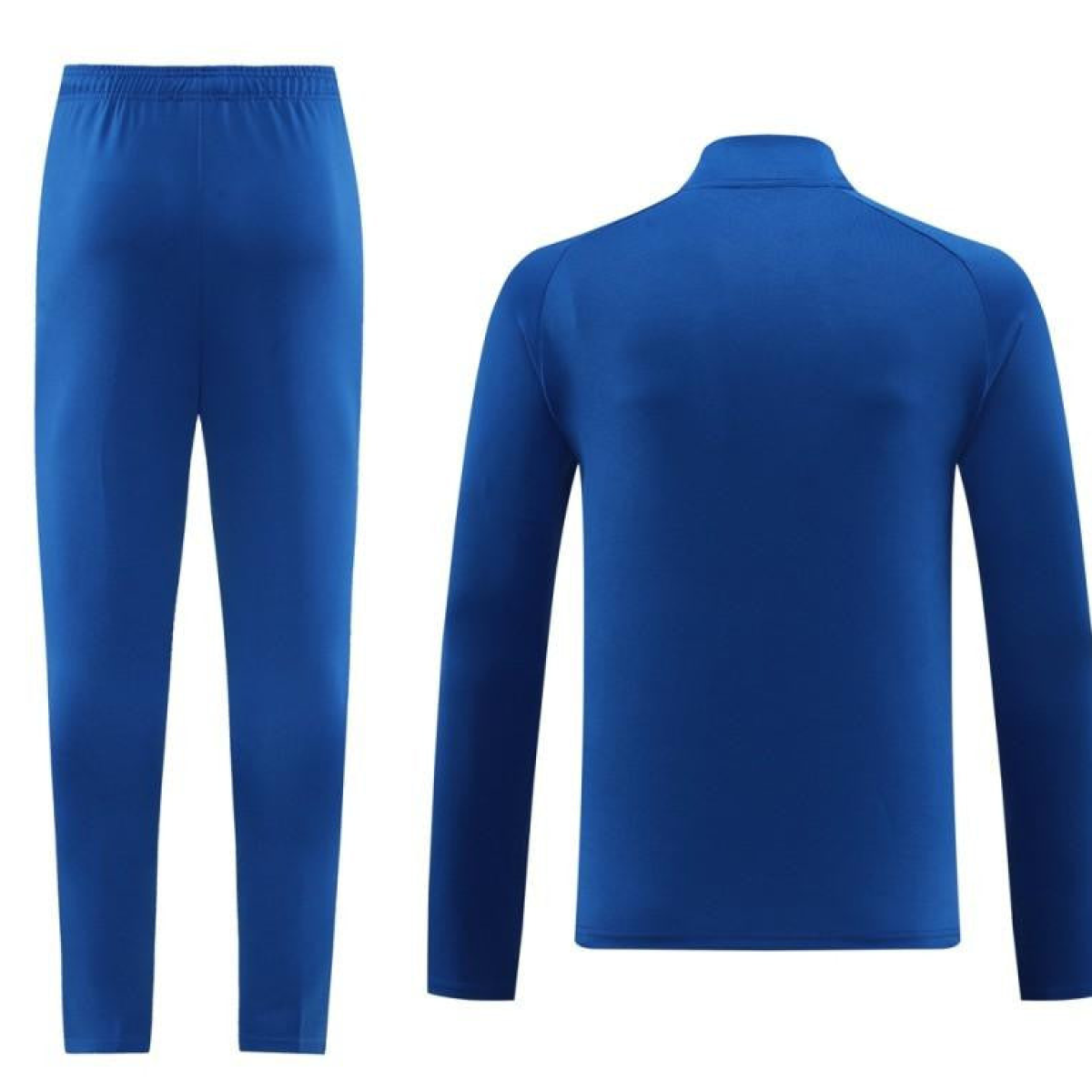 2024 Nike Blue/White Half Zipper Jacket+Pants