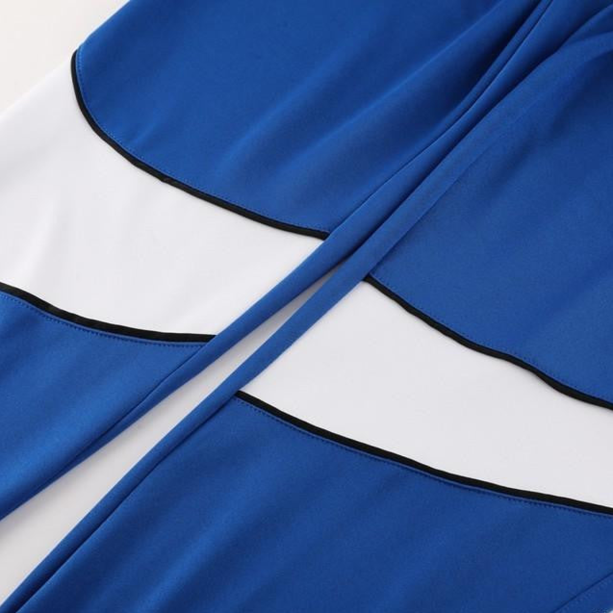 2024 Nike Blue/White Half Zipper Jacket+Pants