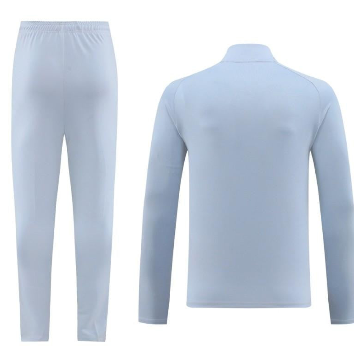 2024 Nike Light Blue Half Zipper Jacket+Pants