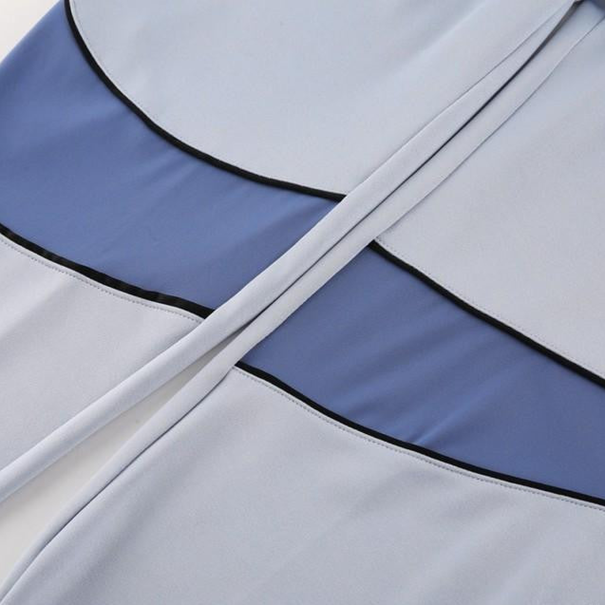 2024 Nike Light Blue Half Zipper Jacket+Pants