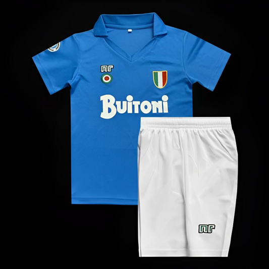 Retro Kids 87/88 Napoli Home Jersey