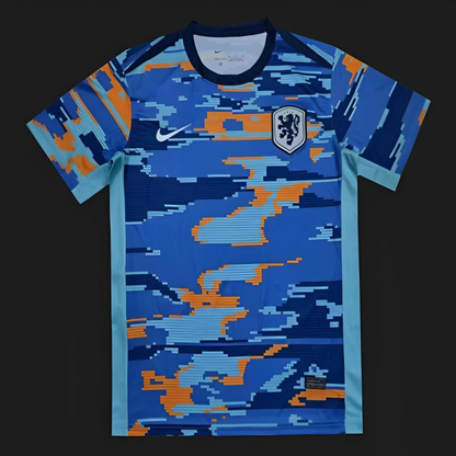 2024 Netherlands Blue Pre-Match Jersey