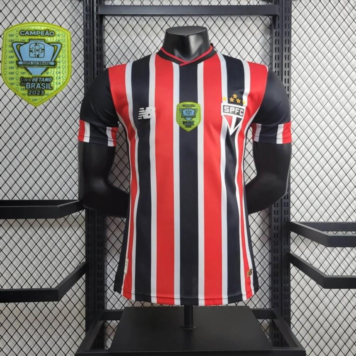 Player Version 2024/25 Sao Paulo Away Jersey  + All Sponsored and Chest Patch