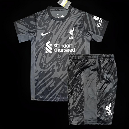 24/25 Kids Liverpool Black Goalkeeper Jersey