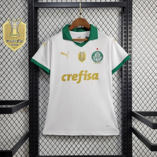 24/25 Women Palmeiras Away White Jersey + All Sponsors