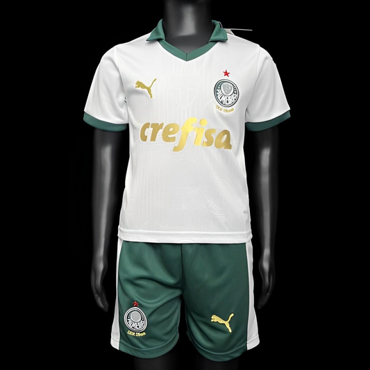 24/25 Kids Palmeiras Away White Jersey