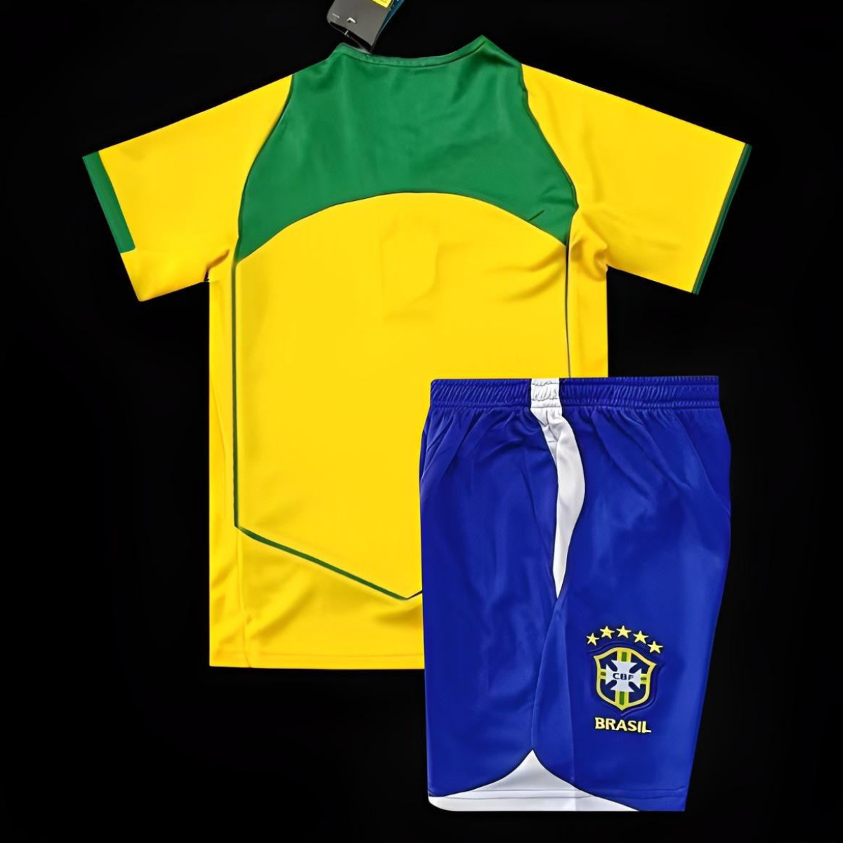 Retro 2004 Kids Brazil Home Jersey