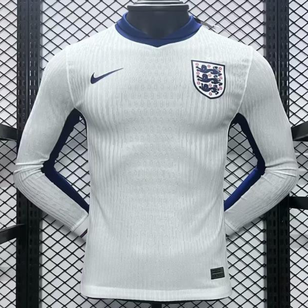 Player Version 2024 England Home Long Sleeve Jersey