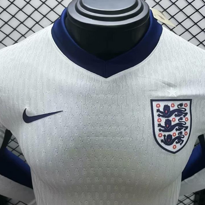 Player Version 2024 England Home Long Sleeve Jersey