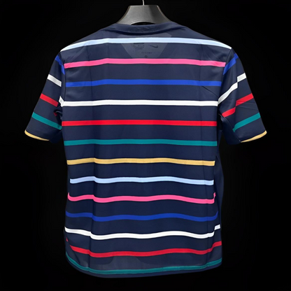 2024 France Training Mixed Color Stripe Jersey