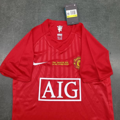 Retro Kids 07/08 Manchester United Home Jersey