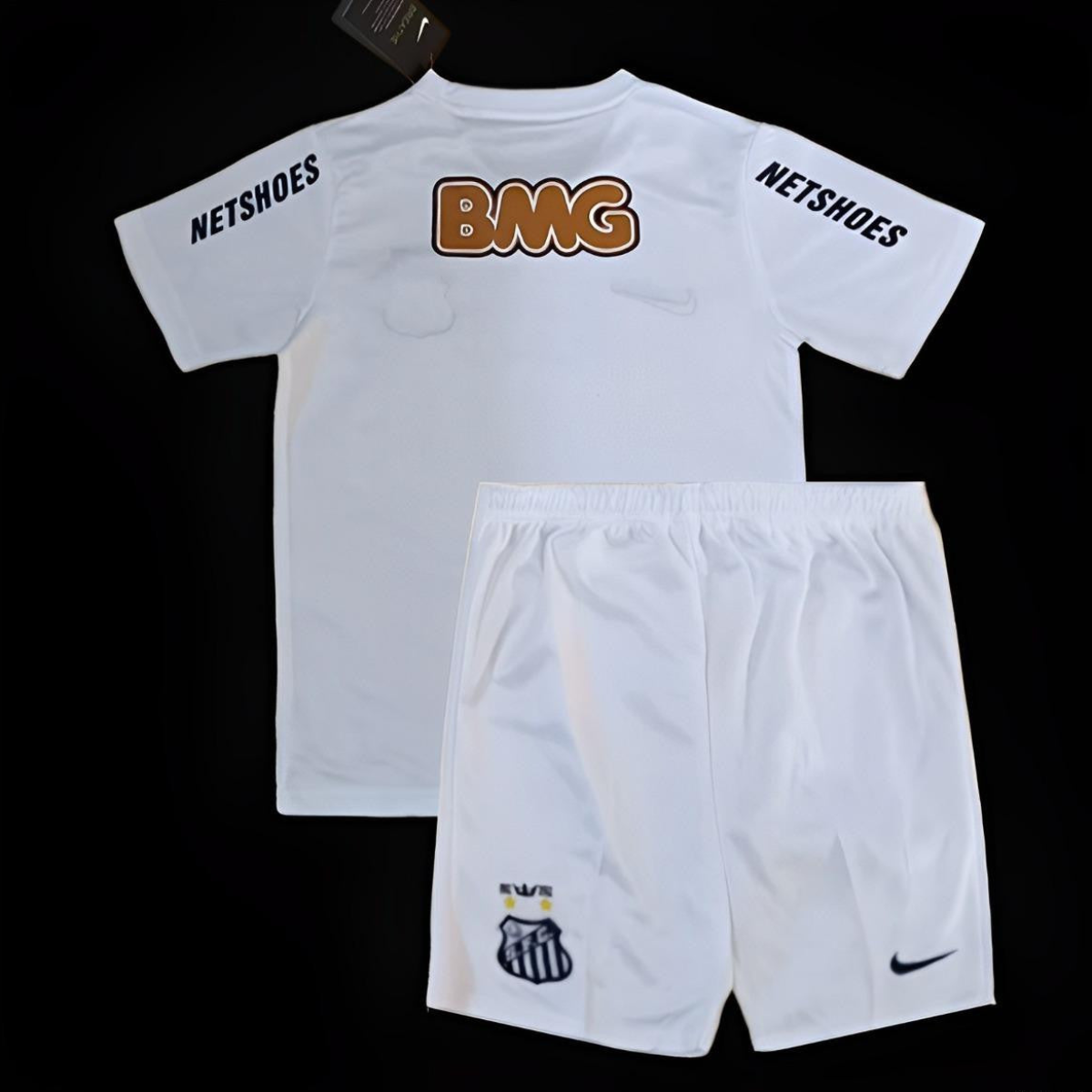 Retro Kids 12/13 Santos Home White Jersey