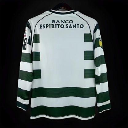 Retro 01/03 Sporting Lisbon Home Long Sleeve Jersey