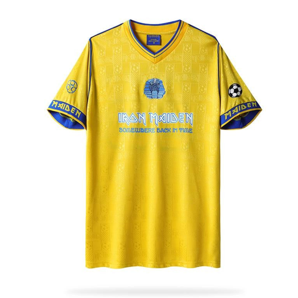 Retro 2018 West Ham United x Iron Maiden Yellow Jersey