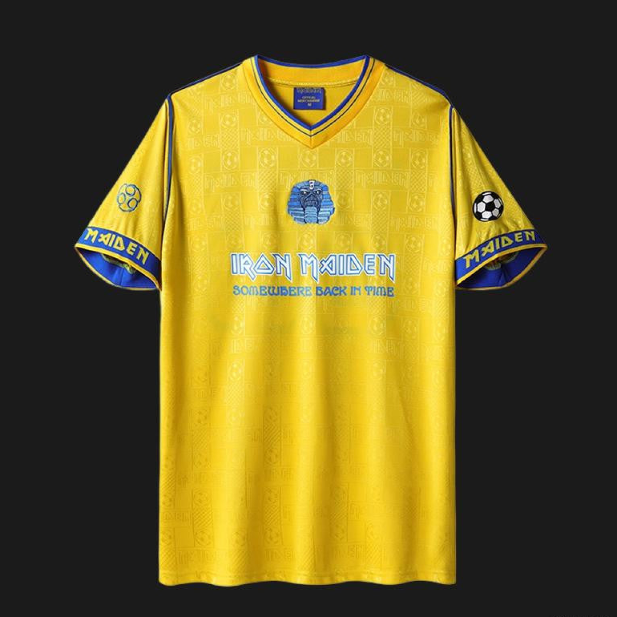 Retro 2018 West Ham United x Iron Maiden Yellow Jersey