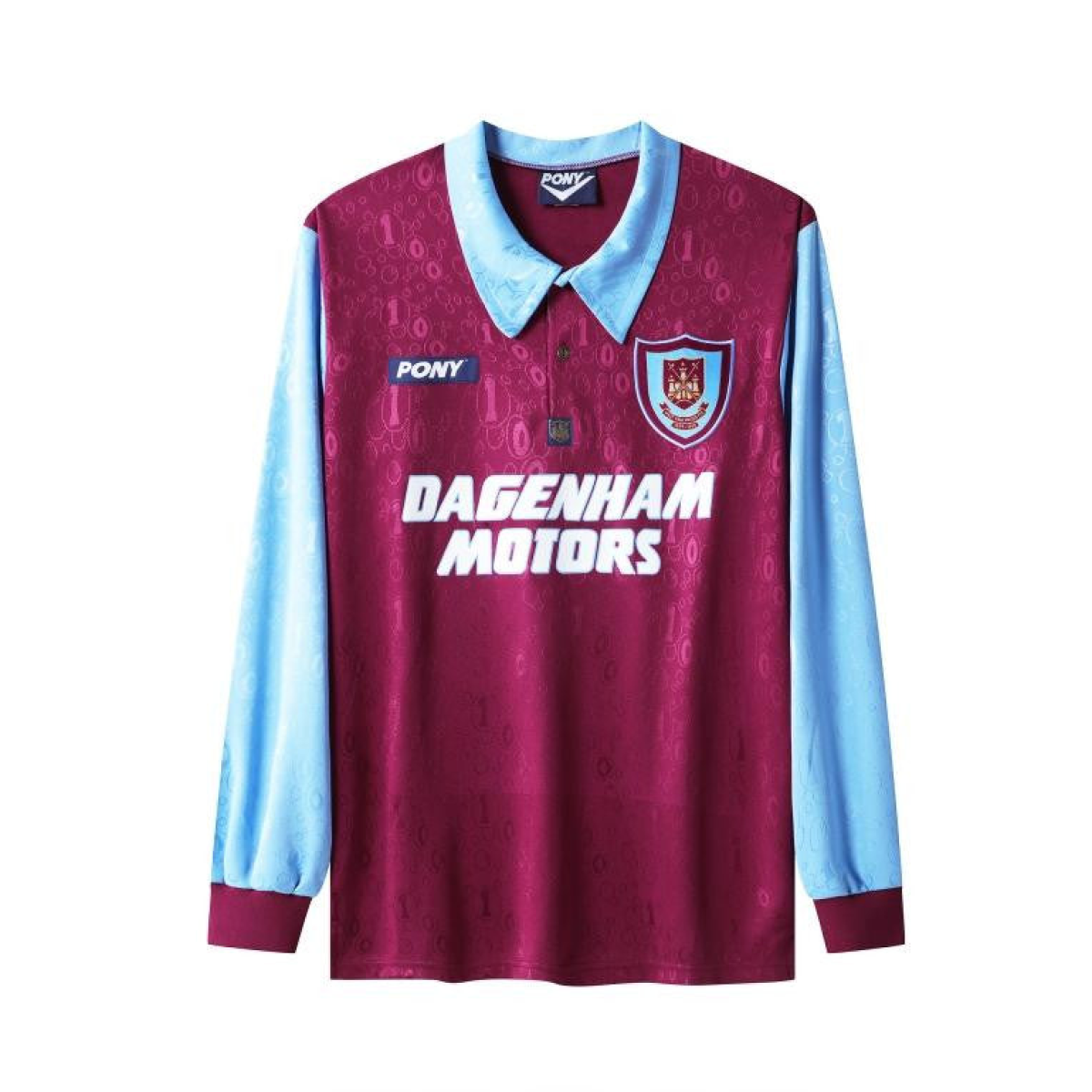 Retro 95/97 West Ham United Long Sleeve Home Jersey