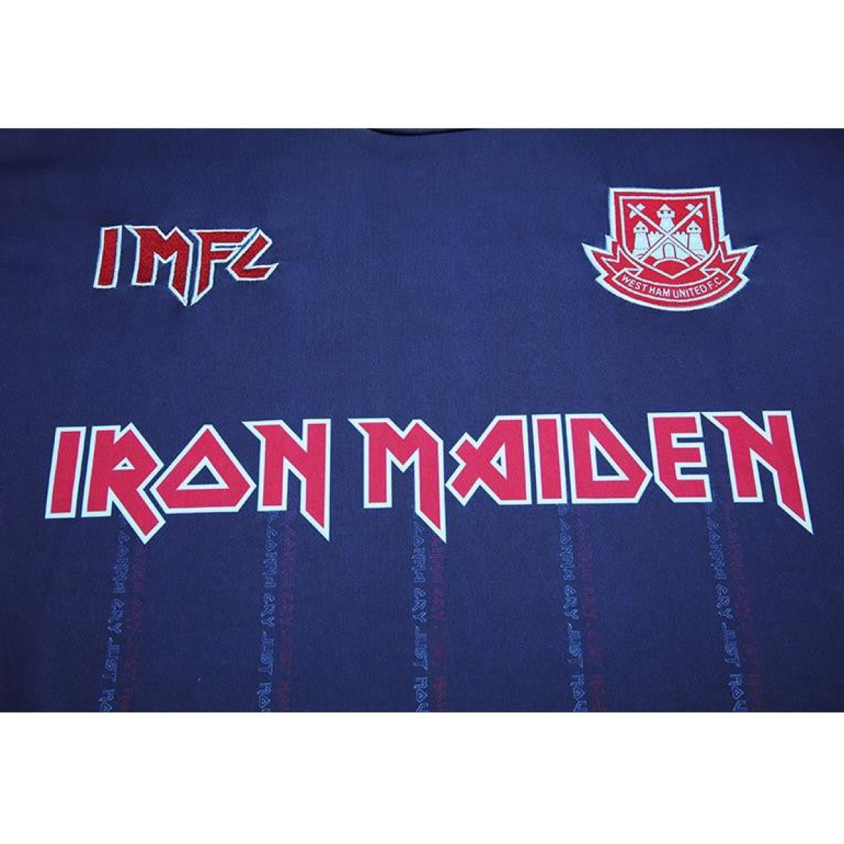 Retro 22/23 Iron Maiden X West Ham Navy Jersey
