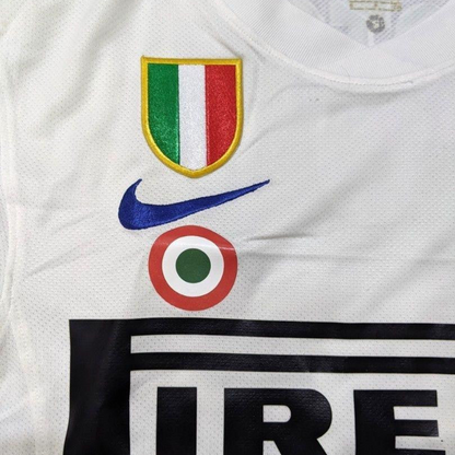 Retro 10/11 Inter Milan Away White Jersey With Full Patches