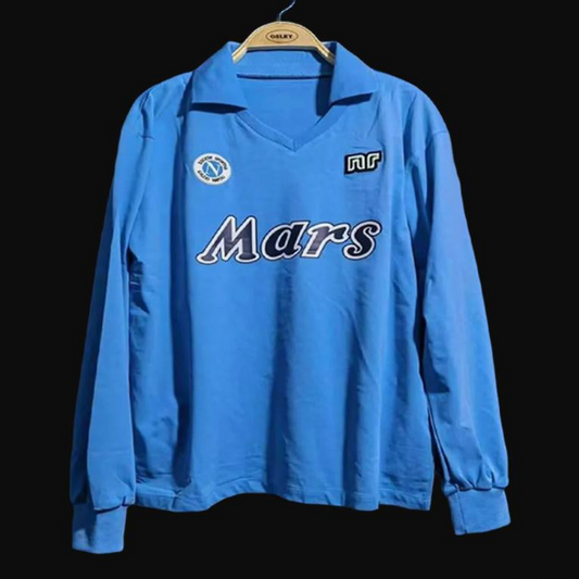Retro 89/90 SSC Napoli Home Long SLeeve Jersey