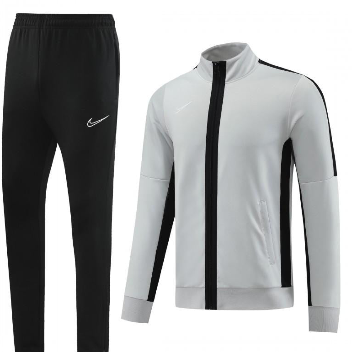 2023 Nike Grey Full Zipper  Jacket +Pants