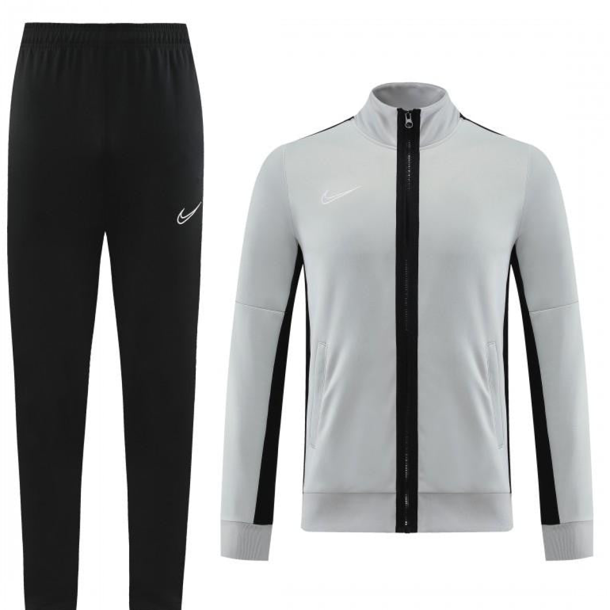 2023 Nike Grey Full Zipper  Jacket +Pants