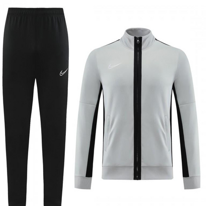 2023 Nike Grey Full Zipper  Jacket +Pants