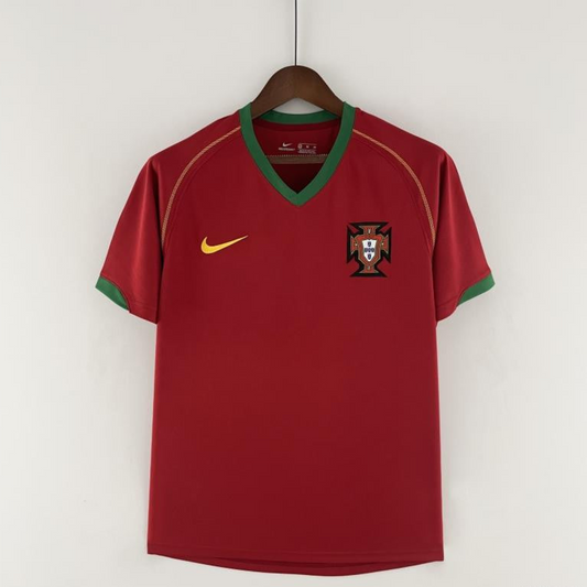 Retro Portugal 2006 Home Soccer Jersey