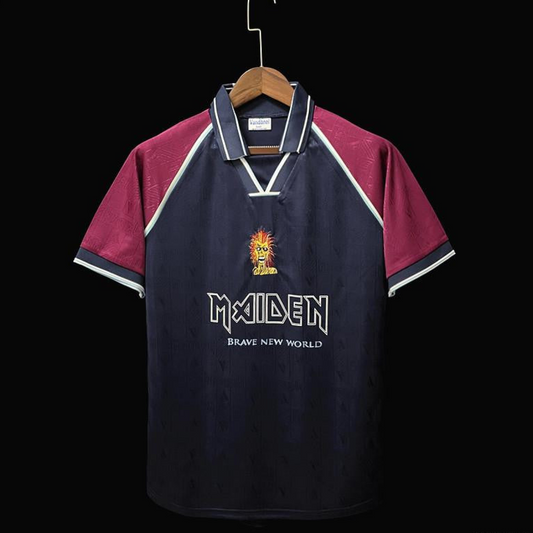 Retro 1999 West Ham Iron Maiden Home Soccer Jersey
