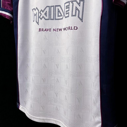 Retro 1999 West Ham Iron Maiden Away Soccer Jersey