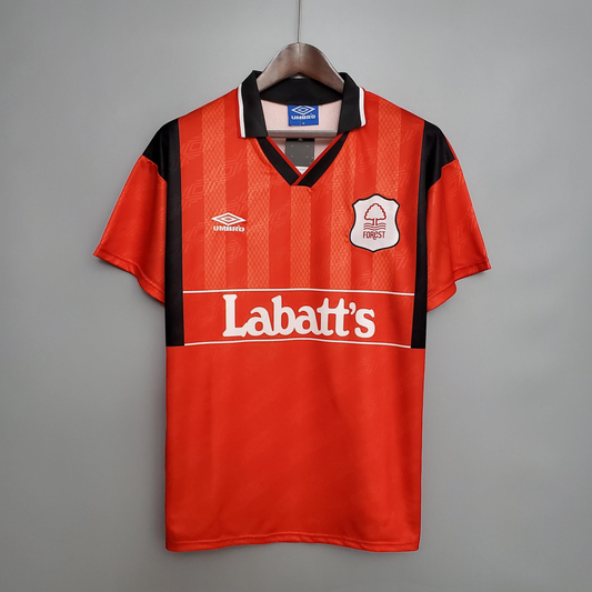 Retro Nottingham Forest 94/95 Red Soccer Jersey