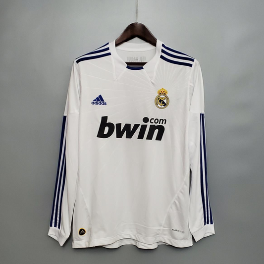 Retro Real Madrid 10/11 Long sleeve home Soccer Jersey