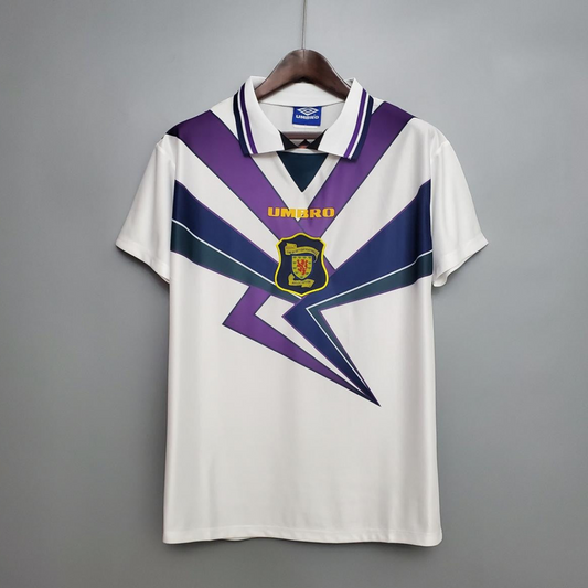 Retro Scotland 94/96 White Soccer Jersey